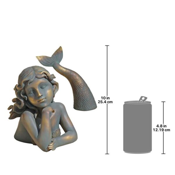 Design Toscano QL30330 18 Inch Merissa Siren of the Sea Mermaid Statue