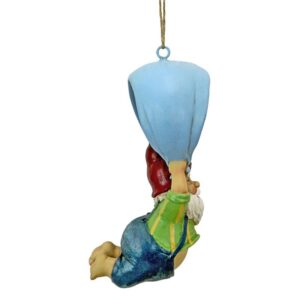 Design Toscano QL30697 4 Inch Paavo and His Parachute Gnome Statue