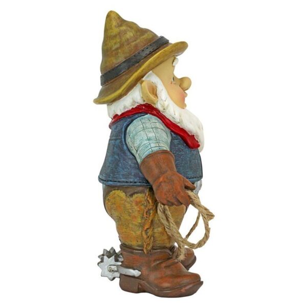 Design Toscano QL307232 6 1/2 Inch Country Cowboy Klaus Gnome Statue