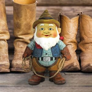 Design Toscano QL307232 6 1/2 Inch Country Cowboy Klaus Gnome Statue