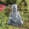 Design Toscano QL4195 9 Inch Baby Buddha Studying Statue