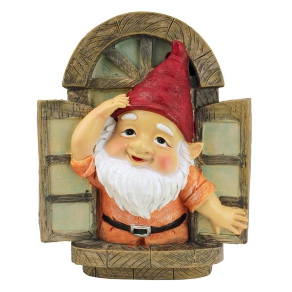 Design Toscano QL4283 6 1/2 Inch Window Gnome Tree Sculpture