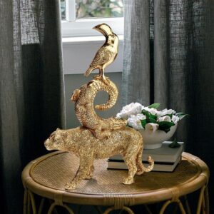 Design Toscano QL51373 12 Inch Exotic Trio Stacked Animal Statue