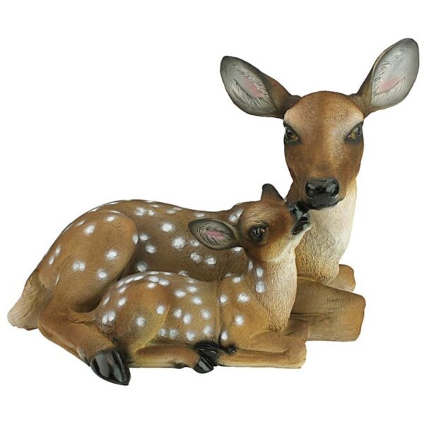 Design Toscano QL55949 19 Inch Mothers Love Doe and Fawn Statue