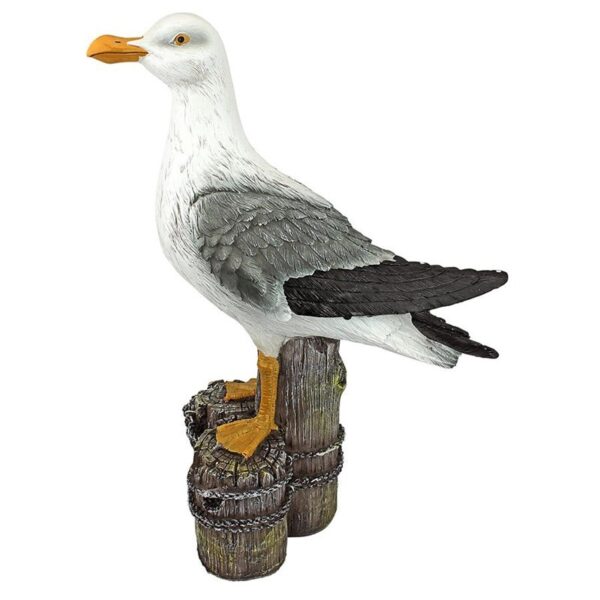 Design Toscano QL56461 12 Inch Dockside Seagull Statue