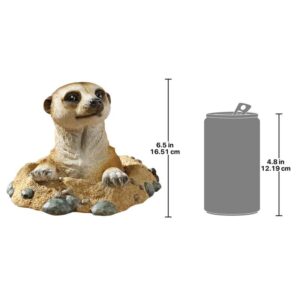 Design Toscano QL57081 10 Inch Meerkat Out of Hole