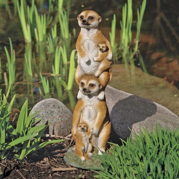 Design Toscano QL57526 Meerkat Generations Garden Statue