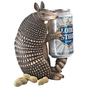 Design Toscano QL57556 4 Inch Tex the Armadillo Beverage Holder