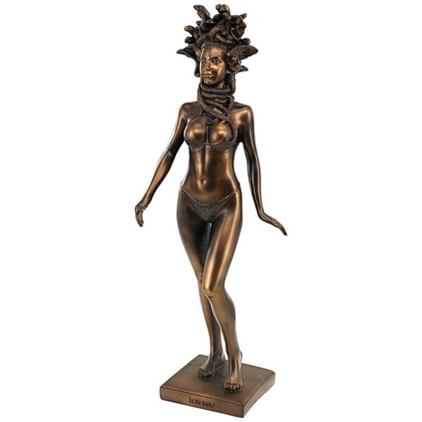 Design Toscano QL5761057 4 1/2 Inch Medusa Statue