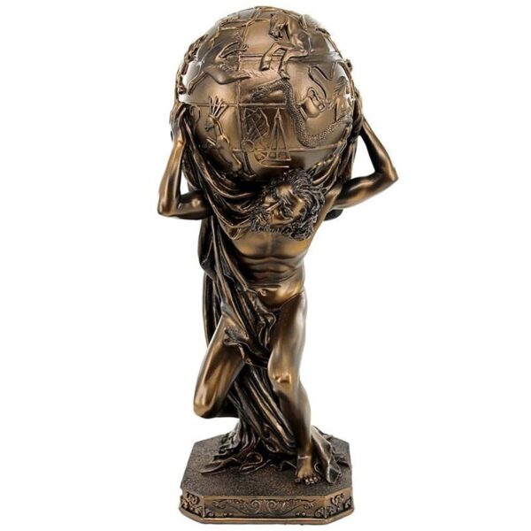 Design Toscano QL5761345 5 1/2 Inch Atlas with Globe Statue