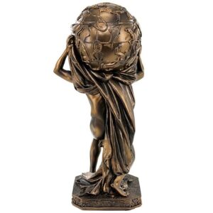 Design Toscano QL5761345 5 1/2 Inch Atlas with Globe Statue