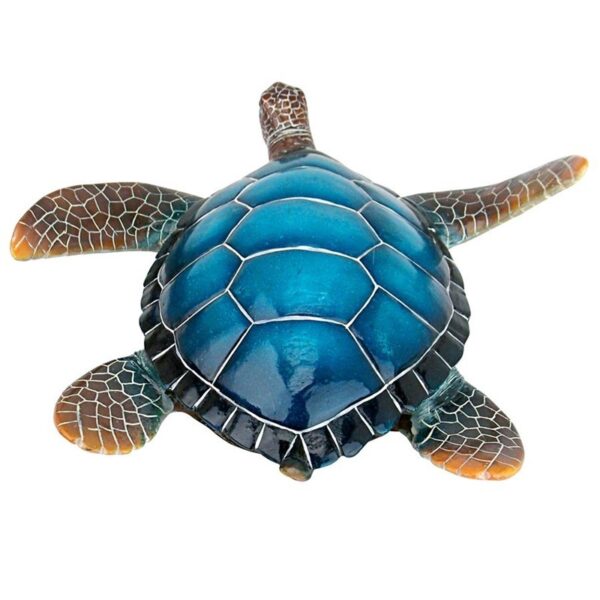 Design Toscano QL59584 14 Inch Large Blue Sea Turtle Statue