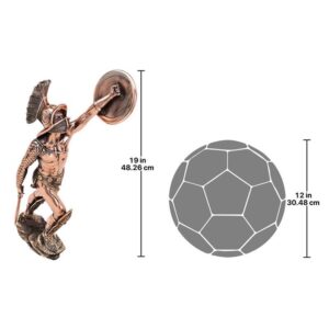 Design Toscano QL76477 9 Inch Gladiator Statue