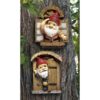 Design Toscano QL94281 6 1/2 Inch Knothole Gnomes, Set of 2