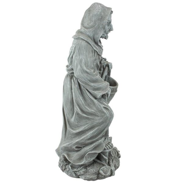 Design Toscano QM13003 7 Inch Small St Fiacre Gardeners Patron Statue