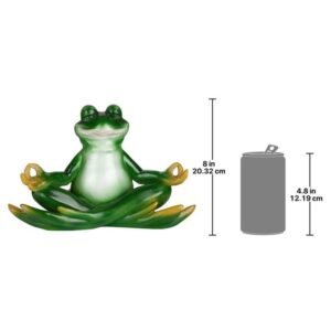 Design Toscano QM13096 12 Inch Strike a Trike a Pose Yoga Frog Statue