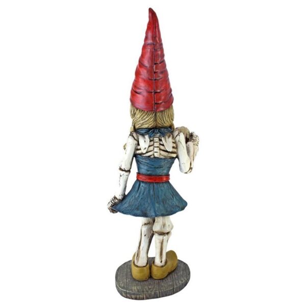 Design Toscano QM14019 6 1/2 Inch Oktoberfest Gerta Skeleton Gnome Statue