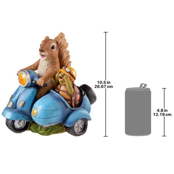 Design Toscano QM15005 8 Inch Born to be Wild Squirrel on Motorcycle