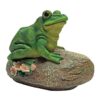 Design Toscano QM150591 6 Inch Thurston the Frog Garden Rock Statue