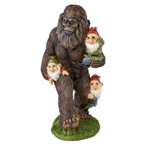 Design Toscano QM16042 10 1/2 Inch Schlepping Garden Gnomes Bigfoot Statue