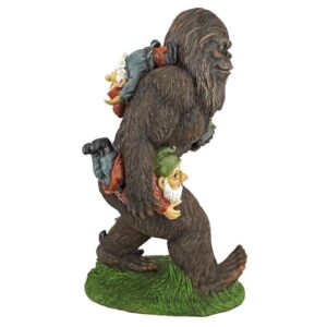 Design Toscano QM16042 10 1/2 Inch Schlepping Garden Gnomes Bigfoot Statue