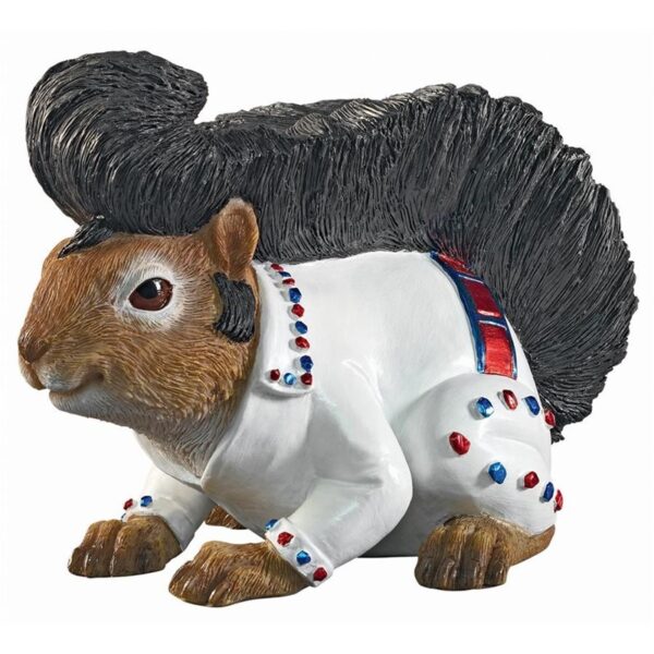 Design Toscano QM17042 4 1/2 Inch Elmer the Rock and Roll Squirrel Statue