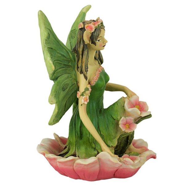 Design Toscano QM175891 7 Inch Fairy of Acorn Hollow Statue - Green