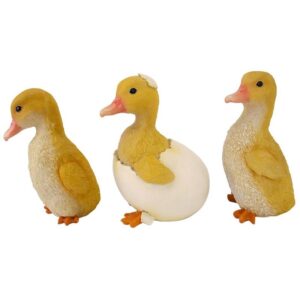 Design Toscano QM200 3 Inch Duckling Brood Garden Statues, Set of 3