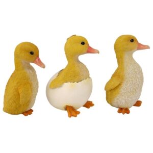 Design Toscano QM200 3 Inch Duckling Brood Garden Statues, Set of 3