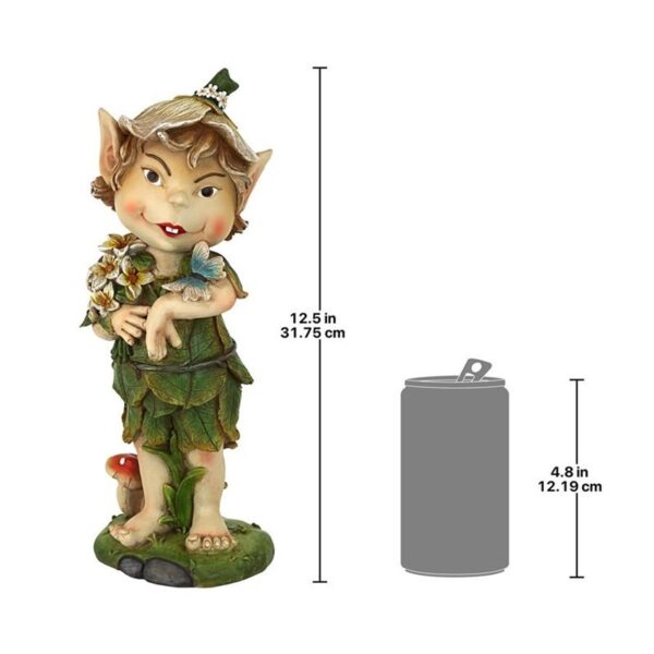 Design Toscano QM20416 5 Inch Pixie Perry Elfin Gnome Statue