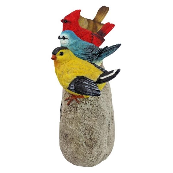 Design Toscano QM21001 12 Inch Birdy Welcome Garden Stone, Large