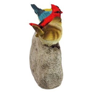 Design Toscano QM21001 12 Inch Birdy Welcome Garden Stone, Large