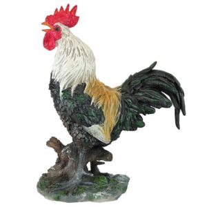 Design Toscano QM210951 7 1/2 Inch Cock a Doodle Do Rooster Statue