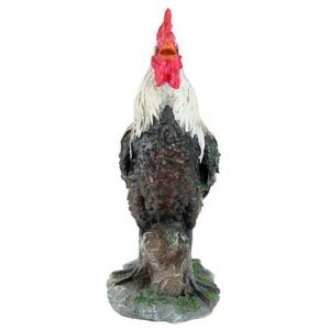 Design Toscano QM210951 7 1/2 Inch Cock a Doodle Do Rooster Statue