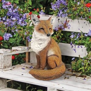 Design Toscano QM22092 9 Inch Fabian the Flamboyant Fox Garden Statue