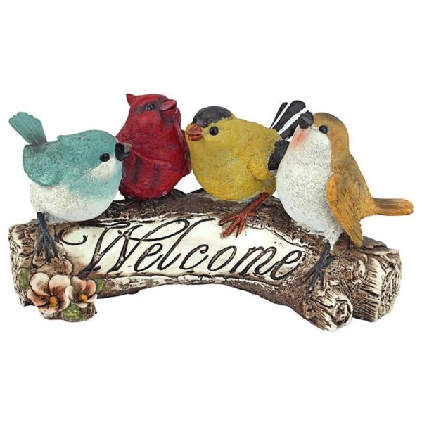 Design Toscano QM223531 10 1/2 Inch Birdy Welcome Statue