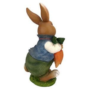 Design Toscano QM226181 7 Inch Bunny Hop Father Rabbit Statue