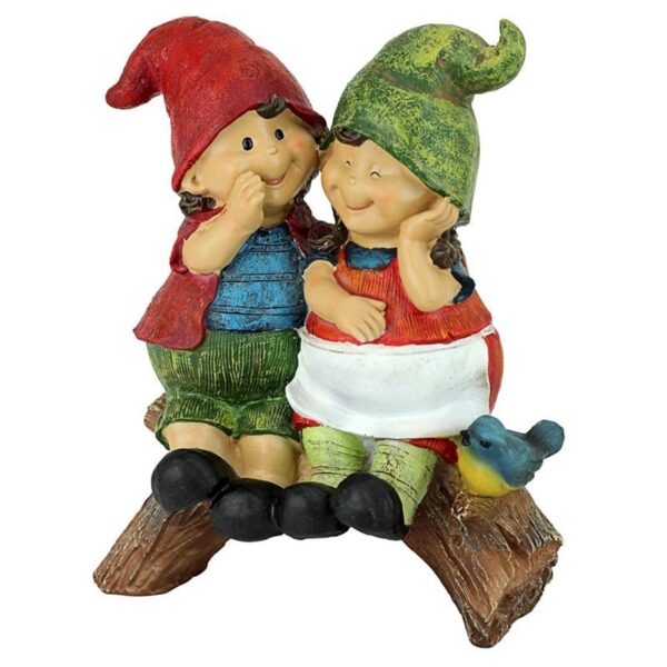 Design Toscano QM2360700 8 Inch Telling Secrets Gnome Statue