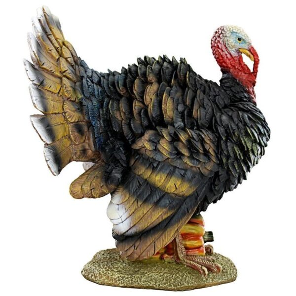 Design Toscano QM2373100 10 Inch North American Turkey Statue