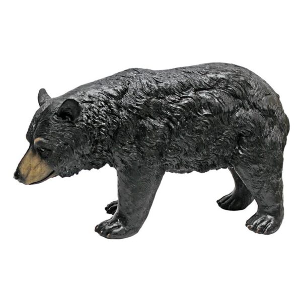 Design Toscano QM23846001 6 Inch North American Bear Walking Statue - Black