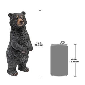 Design Toscano QM24216001 4 Inch Standing Bear Statue - Black