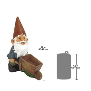 Design Toscano QM2433000 5 Inch Wheelbarrow Willie Garden Gnome Statue