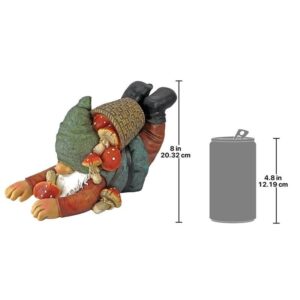 Design Toscano QM2477000 7 Inch Clumsy Karl the Mushroom Hunter Gnome