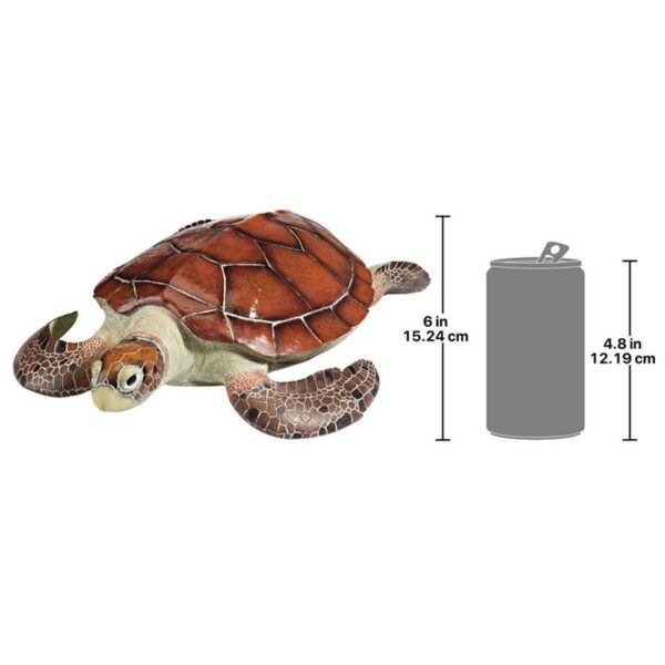 Design Toscano QM2517500 19 Inch Flat Back Sea Turtle Statue