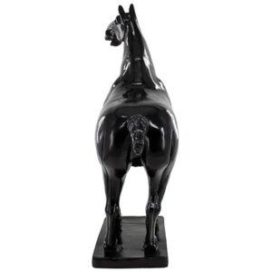 Design Toscano QM2658410 17 1/2 Inch Black Tang Horse Statue