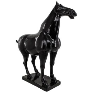 Design Toscano QM2658410 17 1/2 Inch Black Tang Horse Statue