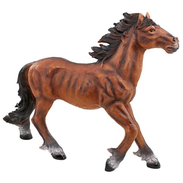 Design Toscano QM2659600 7 Inch Unbridled Running Mustang Statue