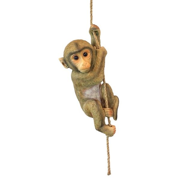 Design Toscano QM2673300 7 Inch Chico the Chimpanzee Hanging Monkey