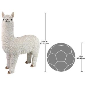 Design Toscano QM2680100 18 1/2 Inch Large Alpaca Statue