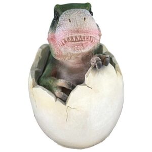 Design Toscano QM2728000 6 Inch Baby Tyramnnosaurus Rex Dino Egg Statue